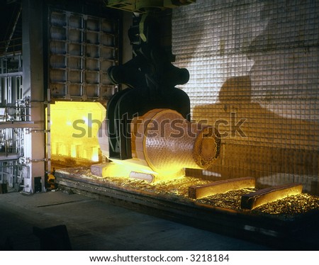 Automated production process at iron foundry
