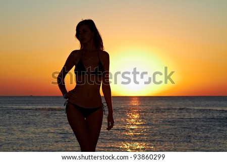 Woman Posing Silhouette