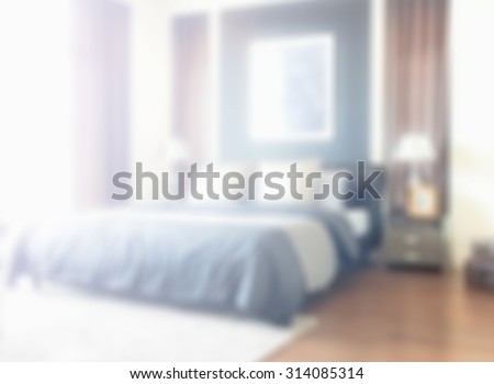Defocus background modern interior bedroom