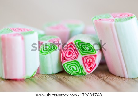 Colorful handmade candy