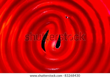 Abstract background of spiral red licorice candy wheel