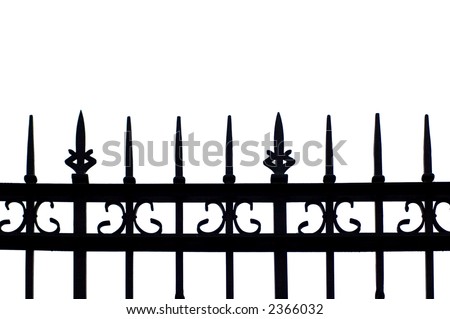 black fence silhouette
