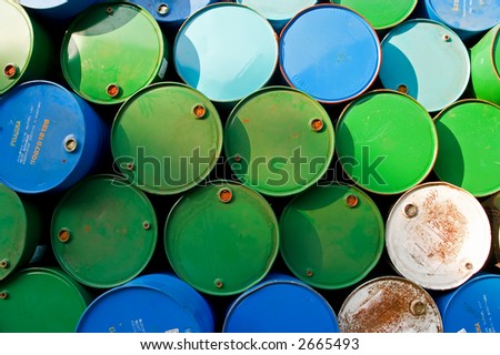 chemical barrels