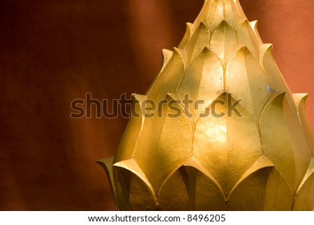 golden lotus flower