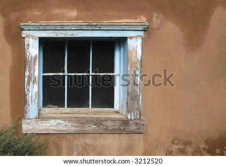 Window, Adobe Architecture, Albuquerque, New Mexico, USA