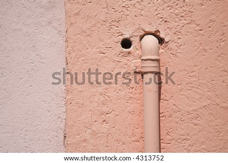 Electric Installation on Pink, abstract, Burano, Venice, Italy, Europe