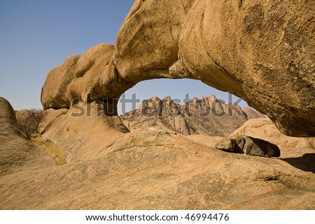Stone arch near Spitzkoppe, Republic of Namibia, Southern Africa
