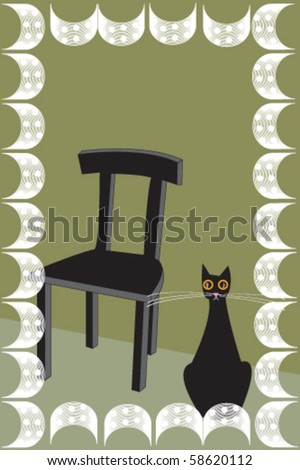 Cat On Chair