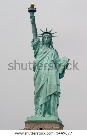 The Statue of Liberty.  Liberty Enlightening the World
