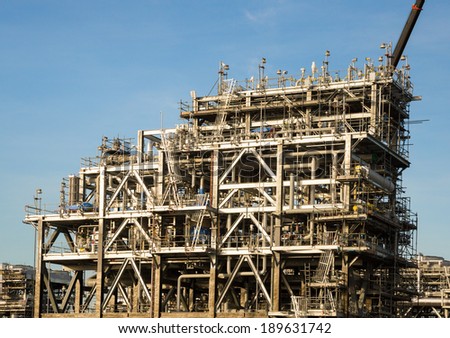 Liquefied natural gas Refinery Factory with LNG storage tank using for Oil and gas industry