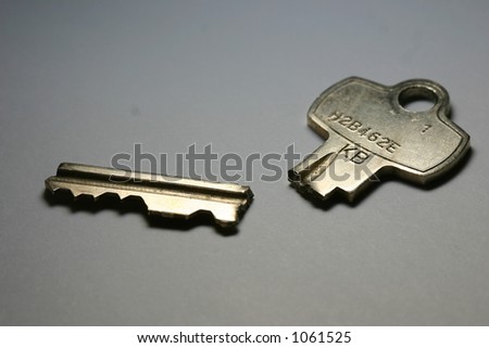 A broken key