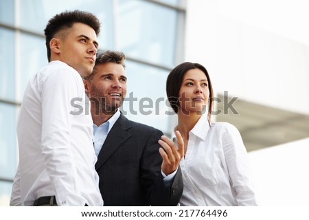 Business People thinking about future. Business Concept