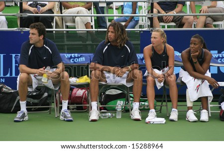 WASHINGTON, D.C., JULY 23: Members of the Washington DC Kastles at a World Team Tennis event, July 23, 2008. Washington DC is the youngest team of the franchise, was started in 2008.