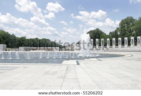 World War II Memorial and Lincoln memorial