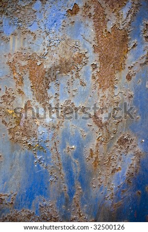 Rusty old grunge metallic surface