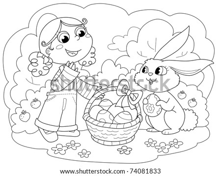 coloring pages of easter bunny and eggs. cute coloring pages of easter