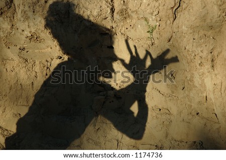 Human Shadow on the wall