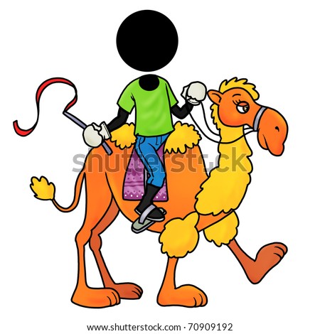 black camel rider