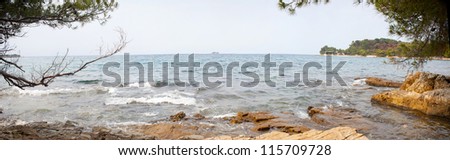 seaside scenery panorama