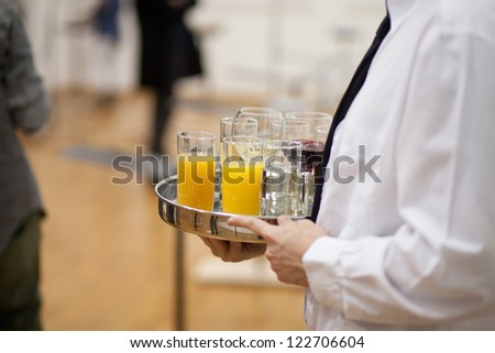 serving drinks
