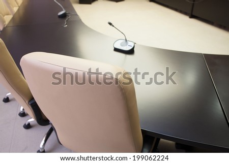 conference table and seat