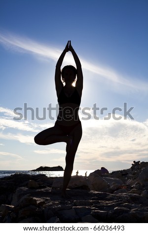 yoga tree position