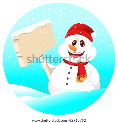 Cartoon Snowman Images. stock vector : cartoon snowman