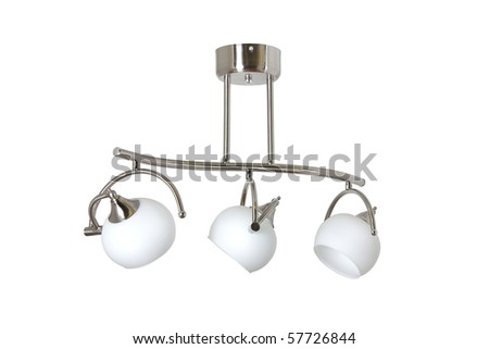 chandelier white isolated