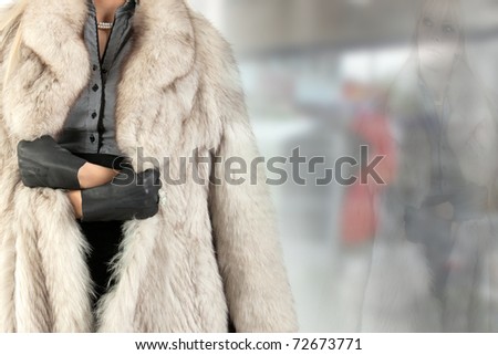 fur coat and women