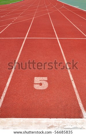 Runner track five.