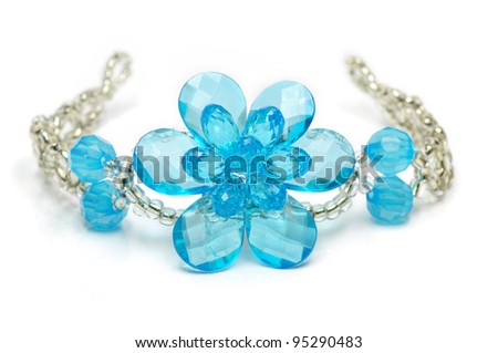 blue crystal bracelet