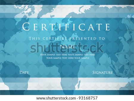 Certificate of completion template Vector Certificate of completion template Vector