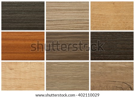 Chipboards, color palette and texture for furniture