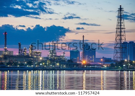 An oil refinery is an industrial process plant where crude oil is processed and refined into more useful products