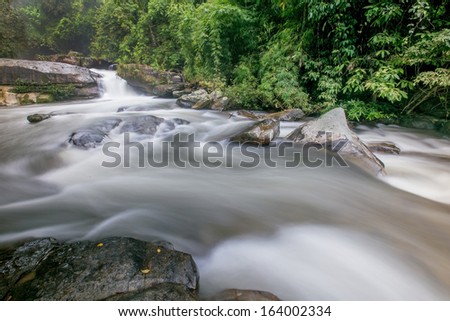 Thailand waterfall in Chaingmai, Thailand