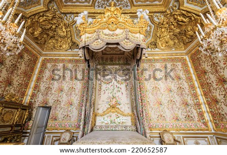 VERSAILLES FRANCE - JUNE 20 Interior Chateau of Versailles, Versailles, France on june 20, 2014. Palace Versailles was a Royal Chateau-most beautiful palace in France and word.