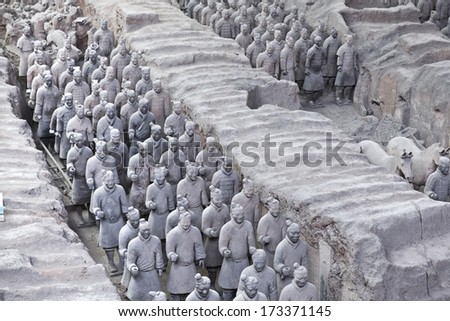 Xian, China. June 28: The Terracotta Army or the \
