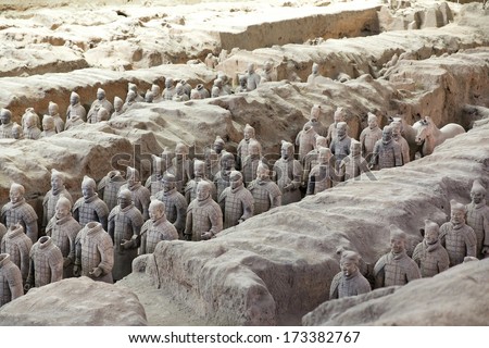 XIAN, CHINA. JUNE 28: The Terracotta Army or the 