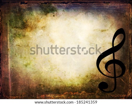 Detail of musical score, music sheet, textures, musical background