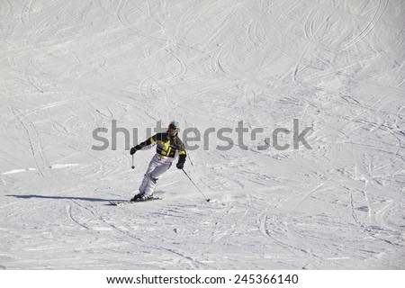 VERENA MOUNTAIN, ALPS, ITALY, December 30, 2010: Ski resort of Ski Area Monte Verena, on the Alps. Italy