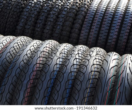 Motor cycle tyres.
