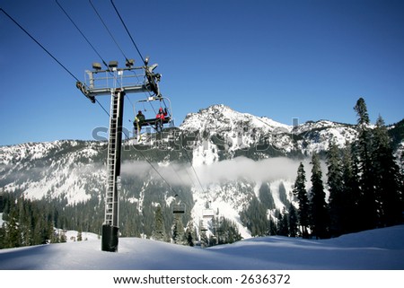 Ski Mountain at Snoqualmie Pass, WA