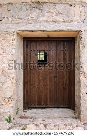 Old Medieval Style Door in Southern Europe