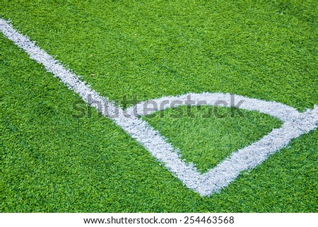green field corner  football background