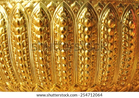 gold flower background pattern