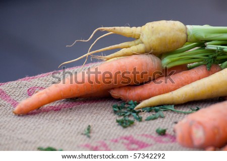 Root Vegetables for Sale at Farmers Market