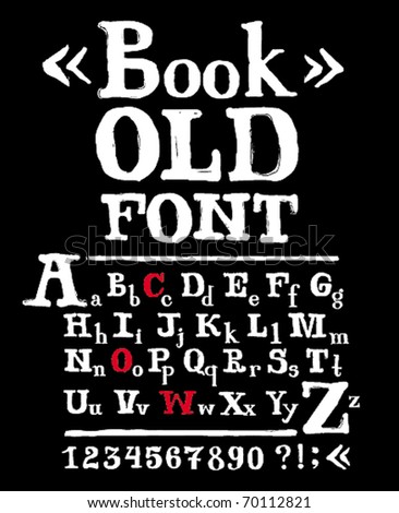  Fashioned Font on From Book Spines Old Fashioned Alphabet Letter Find Similar Images