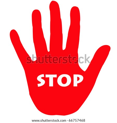 Red Hand Stop