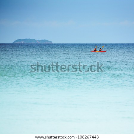 sea, kayak touring