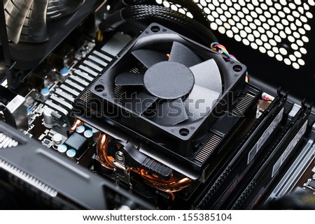 CPU heat sink and fan